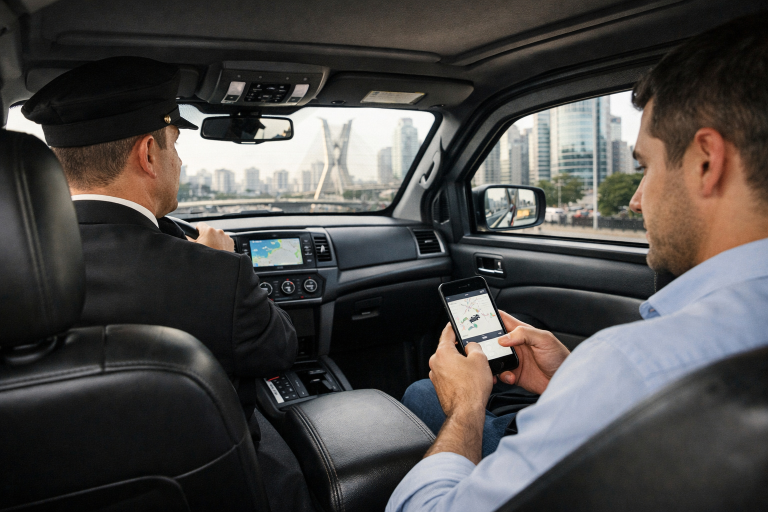 Passageiro solicita carro blindado por aplicativo em São Paulo