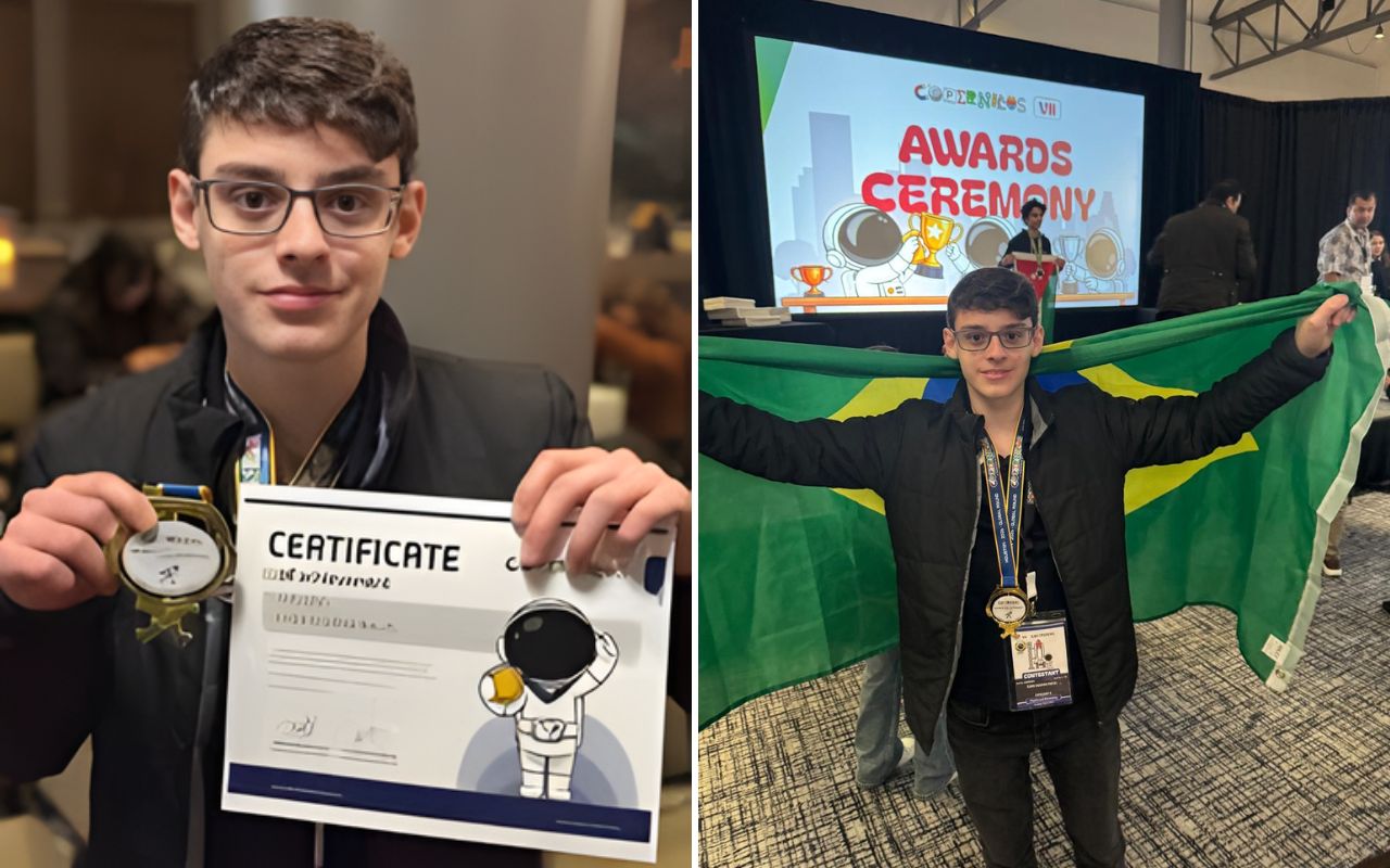 Um brasileiro de 15 anos conquistou ouro na Olimpíada de Astronomia nos EUA e chamou atenção internacional pelo desempenho. Conheça a história do estudante que brilhou na competição.