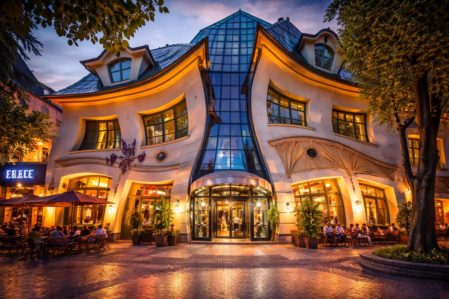 Construção mais estranha da Polônia chamada de Casa Torta esconde um segredo de engenharia que desafia gravidade e lógica da engenharia