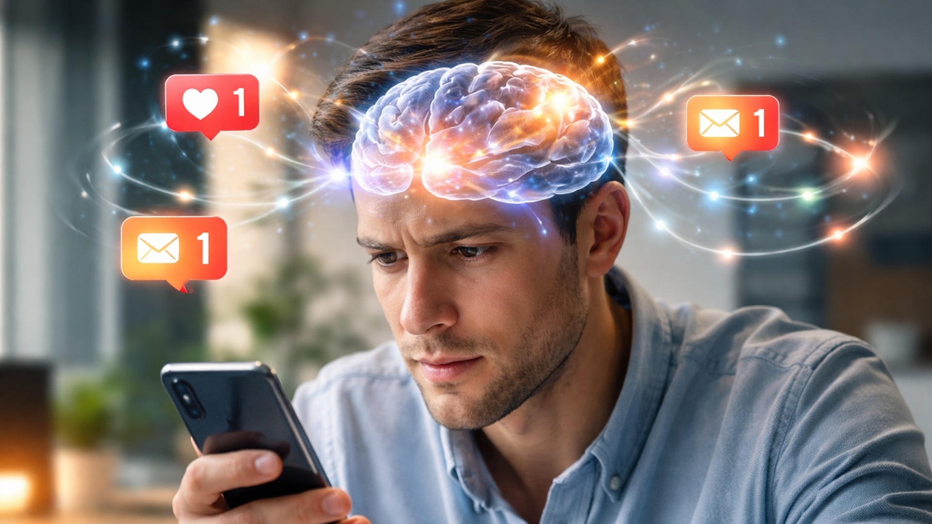 Estudo revela que ciclos de atenção do cérebro criam até 850 mil momentos diários em que notificações de smartphone podem interromper o foco.