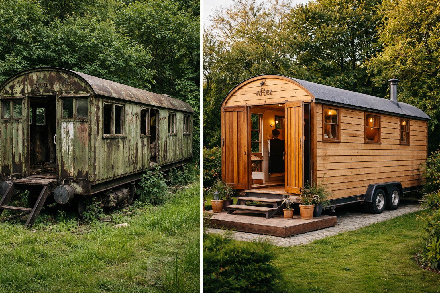 Vagão de trem, Trem, Casa minúscula