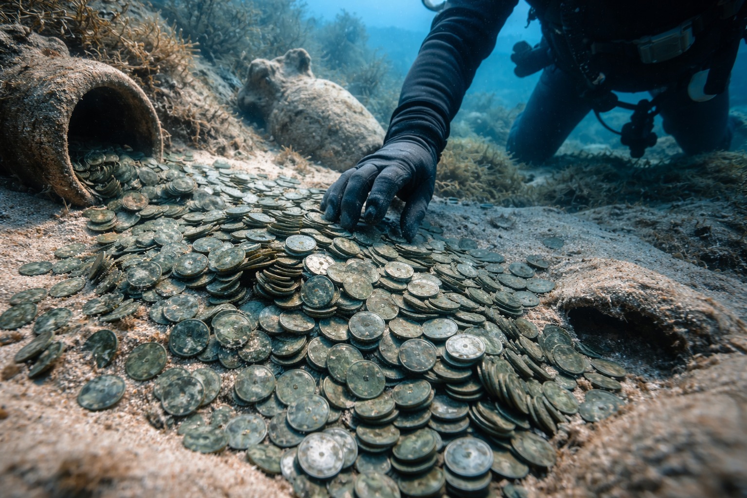 Moedas romanas, Tesouro