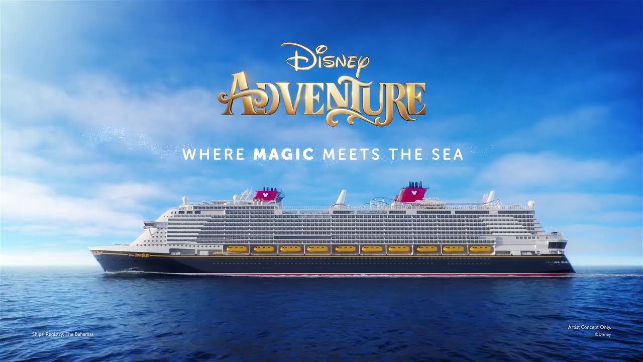 Com 208 mil toneladas, 342 metros de comprimento e capacidade para 6 mil pessoas, o Disney Adventure transformou uma carcaça abandonada em um estaleiro alemão no maior navio de cruzeiro já operado pela Disney, comprado por € 40 milhões de uma empresa falida e concluído por US$ 1 bilhão em Singapura