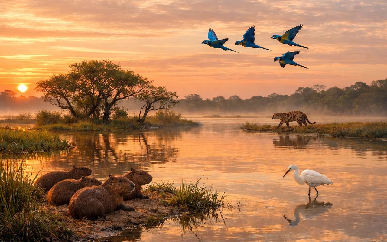 O menor bioma do Brasil, o Pantanal, sofre com perda de água, incêndios recordes e pressões econômicas, apesar de abrigar uma das maiores biodiversidades do planeta.