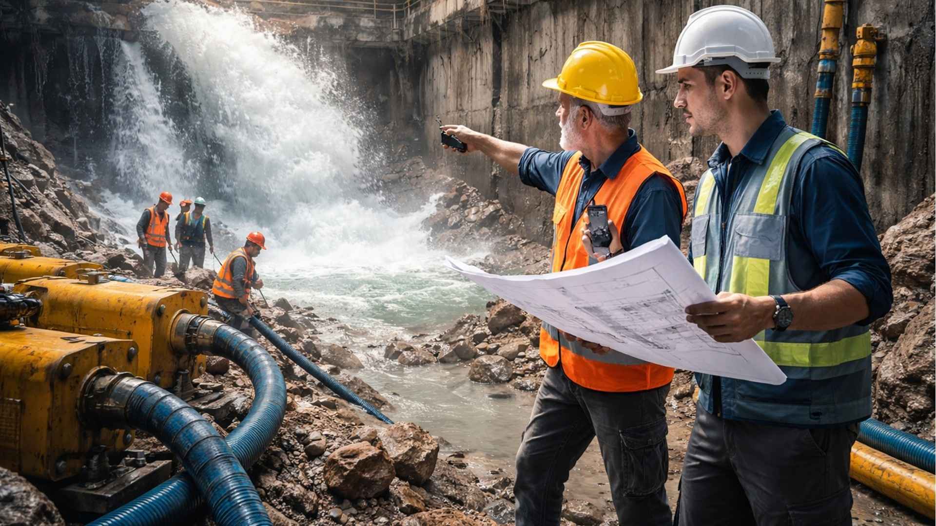Estudo analisa três casos de vazamentos em escavações subterrâneas em Valência e propõe métodos de controle, drenagem e monitoramento do lençol freático.