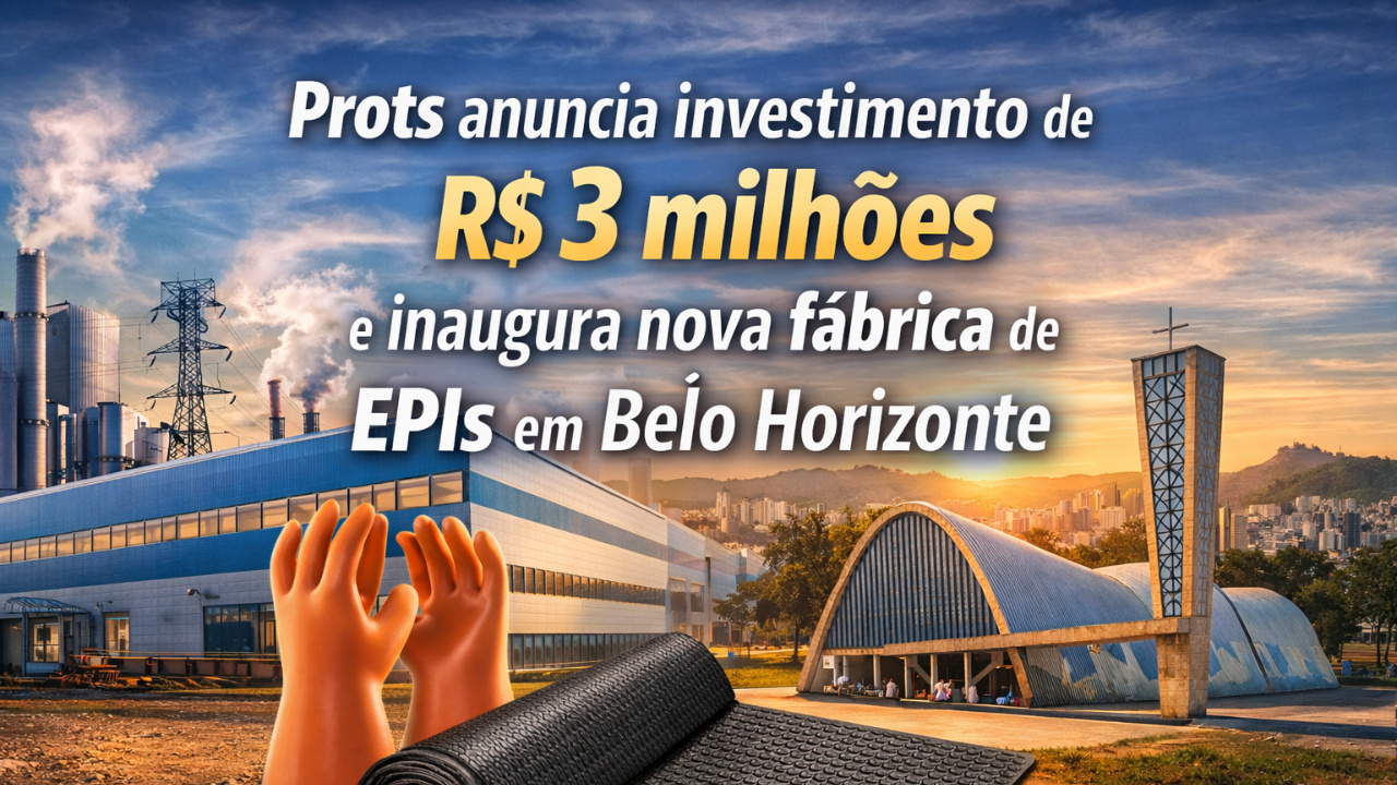 Prots investe R$ 3 milhões em nova fábrica de EPIs em Belo Horizonte e amplia presença na indústria de EPIs voltada ao setor elétrico.