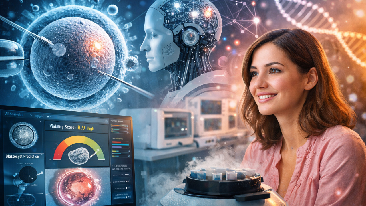 Tecnologia usa IA para analisar óvulos e apoiar decisões em fertilização in vitro e congelamento de óvulos nas clínicas de fertilidade.