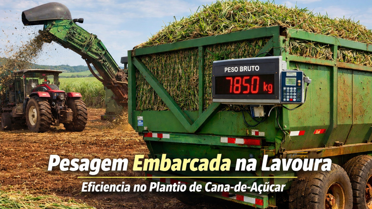 Nova tecnologia de pesagem embarcada melhora logística agrícola e reduz deslocamentos no plantio de cana-de-açúcar.