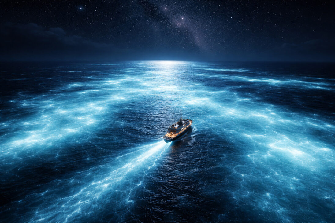 Milk Seas: Rare Phenomenon Makes the Entire Ocean Shine at Night. NOAA Satellites Recorded Areas of Up to 100,000 km² Illuminated by Bioluminescent Bacteria.