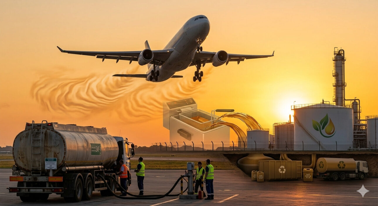 Discarded Frying Oil Becomes Jet Fuel: How 1 Million Tons of Used Fat Are at the Center of an Aviation Fuel Market That Could Attract Over US$ 1 Trillion in Investments, Already Fueling Planes with Up to 80% Less Emissions and Triggering a Global Dispute for This Waste