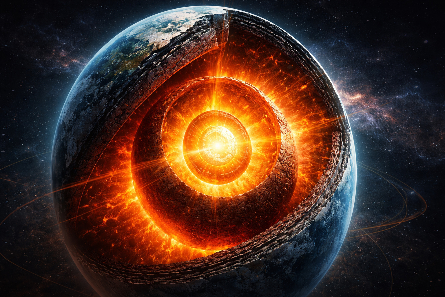 A mais de 5.000 km de profundidade existe um “núcleo dentro do núcleo” da Terra, uma estrutura de ferro sólido descoberta por cientistas que pode revelar como o planeta se formou bilhões de anos atrás