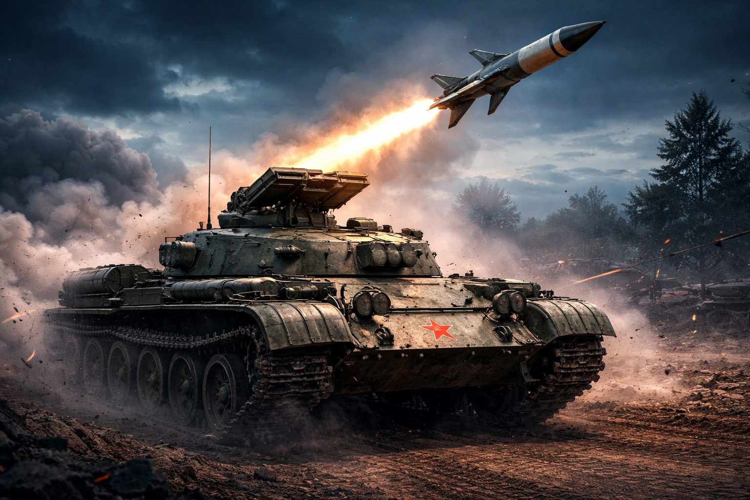 Sem canhão principal e com lançador de mísseis retrátil pop-up, o IT-1 tornou-se o único tanque soviético produzido em massa armado exclusivamente com mísseis guiados antitanque 3M7 Drakon de alcance de 3.300 metros, um projeto revolucionário que testou a substituição da artilharia convencional por mísseis guiados na Guerra Fria.