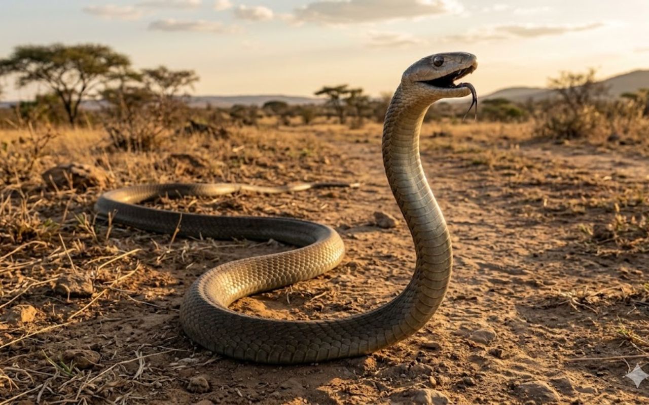 Mamba-negra (Dendroaspis polylepis): a serpente mais letal da África combina velocidade, veneno poderoso e história científica fascinante.