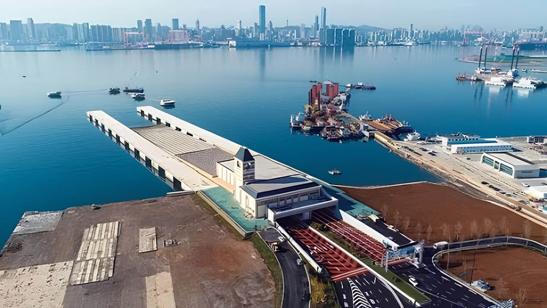 China sank 18 60,000-ton structures and installed a 180-meter segment to complete a six-lane subsea tunnel under Dalian Bay.