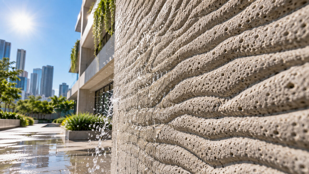 Scientists create a new type of cement inspired by elephant skin that absorbs water in 50 milliseconds and keeps construction up to 20 °C cooler without air conditioning